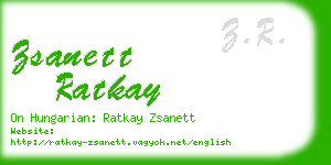 zsanett ratkay business card